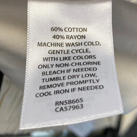 ABOUND Women's Solid Ivory Dove Elastic Waist Pull-On Cargo Pants SZ M - Picture 8 of 8